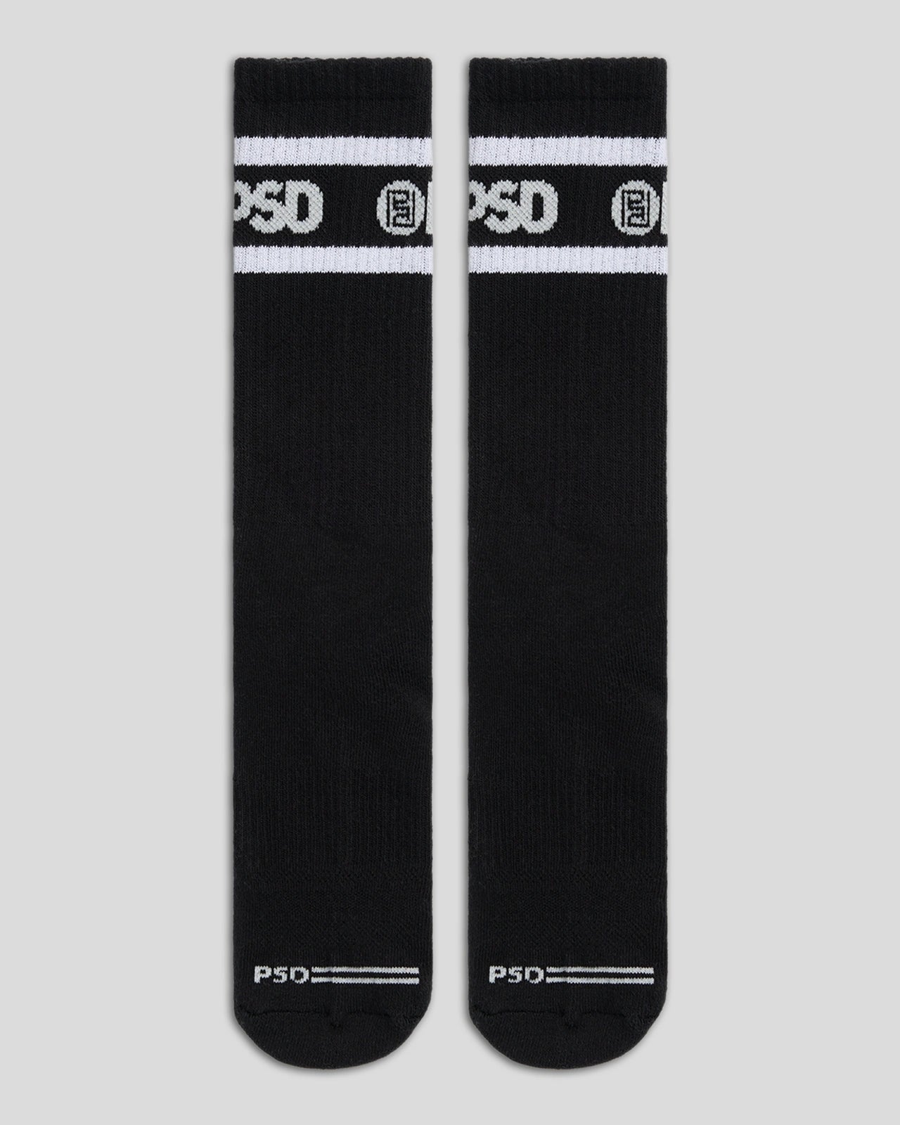 3 PACK - LOGO STRIPE CREW - BLACK - Image 3