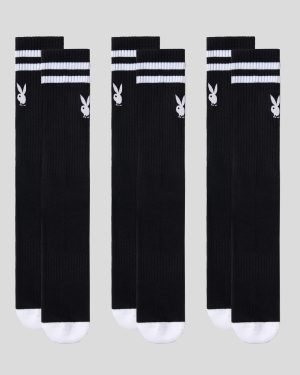 PLAYBOY CREW SOCK - 3 PACK