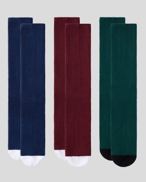 3 PACK - LOGO CREW - DARK TONES